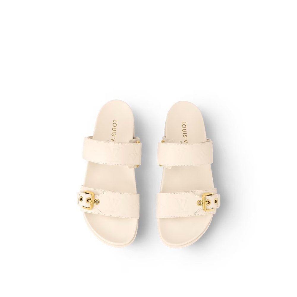 Bom Dia flat comfort mule (ivory) limited edition